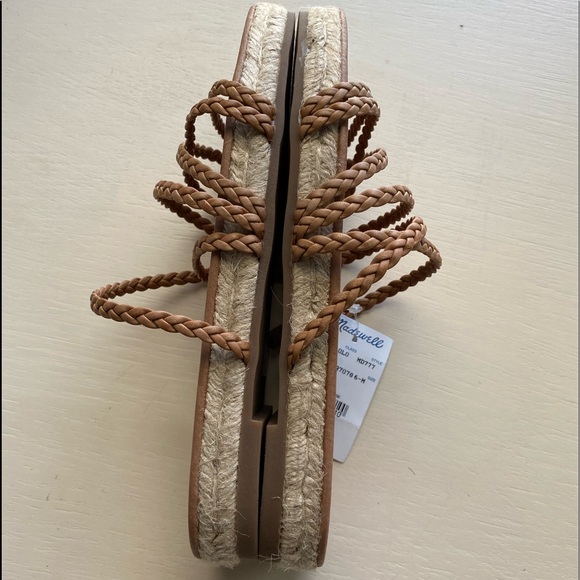 NWT/Madewell Leather Slide Sandals - Picture 6 of 12